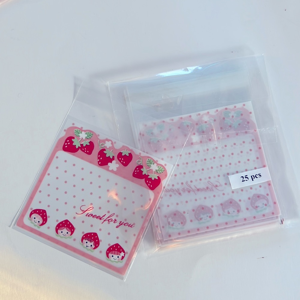 25 pcs Sweet for you Treat Bags Favor Bags 3.8"x3.8" Inches Approx.